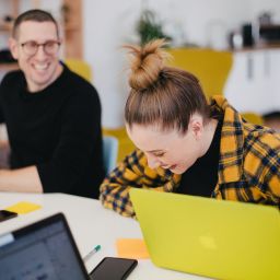 People Enjoying Work and Positive Wellbeing at Work